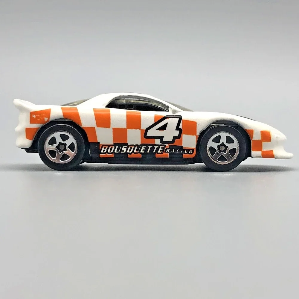 Hot Wheels Chevrolet Chevy Camaro White Orange Race Car Bousquette Diecast 1/64